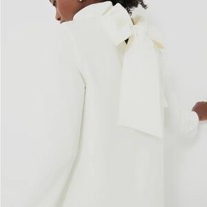 TuckerNuck White Faye Blouse with Bow